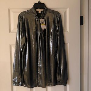Silver MK blouse
